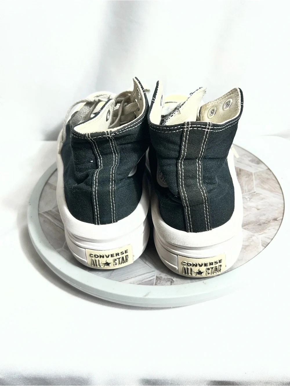 Converse Chuck Taylor All Star Move Platform High Top Black White Women’s Size 9 - Picture 3 of 9